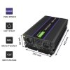 Qoltec Przetwornica napięcia Monolith 6000 MS Wave | 12V na 230V | 3000^6000W | USB